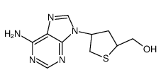 [(2R,4R)-4-(6-aminopurin-9-yl)thiolan-2-yl]methanol结构式