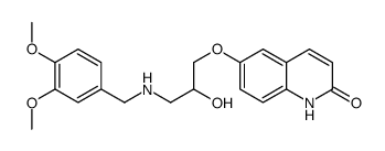 6-{3-[(3,4-Dimethoxybenzyl)amino]-2-hydroxypropoxy}-2-quinolinol Structure