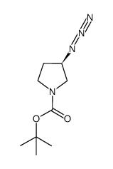 (R)-tert-butyl 3-azidopyrrolidine-1-carboxylate结构式