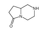 (R)-(+)-六氢吡咯并[1,2-a]吡嗪-6(7H)-酮结构式