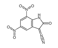 3-Diazo-1,3-dihydro-5,7-dinitro-2H-indol-2-one Structure