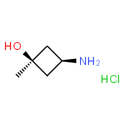 cis-3-Amino-1-methylcyclobutanol hydrochloride Structure