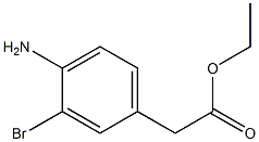 (4-AMino-3-broMo-phenyl)-acetic acid ethyl ester结构式