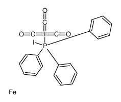 [[iodo(triphenyl)-λ5-phosphanyl]-bis(oxomethylidene)-λ7-iodanylidene]methanone,iron结构式