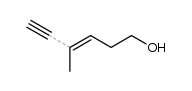 (3E)-4-methyl-hex-3-en-5-yn-1-ol结构式