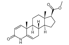 3-Oxo-4-aza-5α-αndrost-1,5-diene-17β-carboxylic Acid Methyl Ester Structure