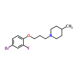 1-[3-(4-Bromo-2-fluorophenoxy)propyl]-4-methylpiperidine结构式