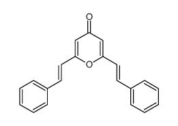 2,6-二苯乙烯基-4H-吡喃-4-酮结构式