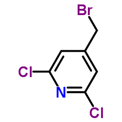 4-溴甲基-2,6-二氯吡啶结构式