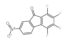 1,2,3,4-tetrafluoro-7-nitro-fluoren-9-one结构式