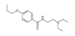 N-[2-(Diethylamino)ethyl]-p-propoxythiobenzamide Structure