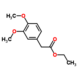 2-(3,4-二甲氧基苯基)乙酸乙酯结构式