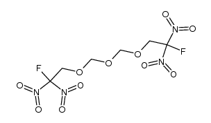 bis-(2-fluoro-2,2-dinitro-ethoxymethyl) ether结构式
