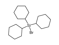 bromo-tricyclohexyl-silane结构式