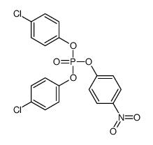 bis(4-chlorophenyl) (4-nitrophenyl) phosphate结构式
