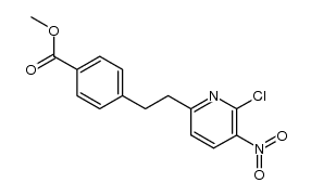 methyl 4-(2-(6-chloro-5-nitropyridin-2-yl)ethyl)benzoate Structure