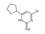 4-chloro-6-cyclopentylpyrimidin-2-amine Structure