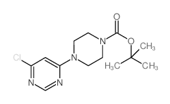 4-(6-氯嘧啶-4-基)哌嗪-1-羧酸叔丁酯结构式