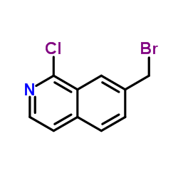 7-(溴甲基)-1-氯异喹啉结构式