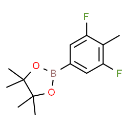 3,5-Difluoro-4-methylphenylboronic acid pinacol ester结构式