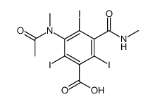 3-(acetylmethylamino)-2,4,6-triiodo-5-[(methylamino)carbonyl]benzoic acid结构式