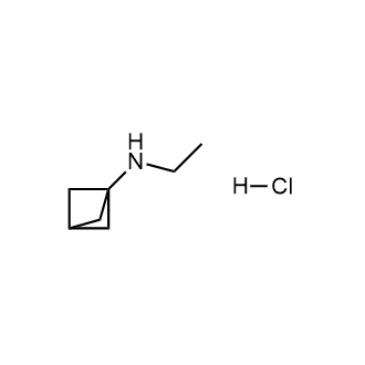 N-乙基双环螺[1.1.1]戊-1-胺盐酸盐结构式