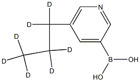 5-(n-Propyl-d7)-pyridine-3-boronic acid Structure