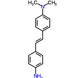 4-氨基-4'-(N,N-二甲氨基)二苯乙烯结构式