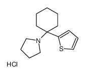 1-[1-(2-Thienyl)cyclohexyl]pyrrolidine Hydrochloride结构式