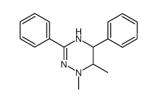 1,6-dimethyl-3,5-diphenyl-1,4,5,6-tetrahydro-[1,2,4]triazine Structure