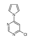 4-Chloro-6-(1H-pyrrol-1-yl)pyrimidine结构式