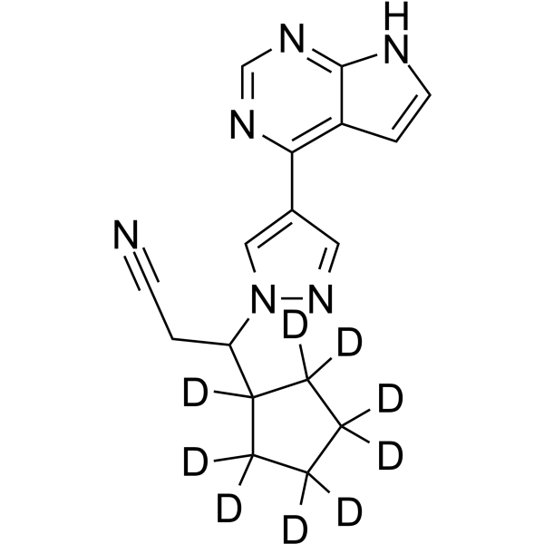 (Rac)-Ruxolitinib D9 Structure