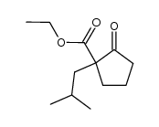 1-isobutyl-2-oxo-cyclopentanecarboxylic acid ethyl ester Structure