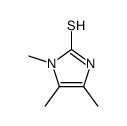 3,4,5-trimethyl-1H-imidazole-2-thione结构式