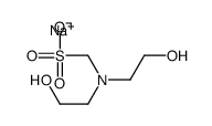 sodium [bis(2-hydroxyethyl)amino]methanesulphonate structure
