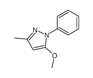 5-methoxy-3-methyl-1-phenylpyrazole结构式