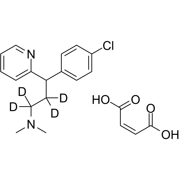 Chlorpheniramine-d4 maleate Structure