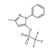 trifluoromethanesulfonic acid 5-methyl-2-phenyl-2H-pyrazol-3-yl ester Structure