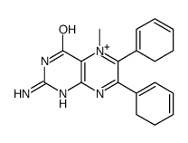 2-Amino-5,6-dihydro-5-methyl-6,7-diphenyl-4(3H)-pteridinone Structure