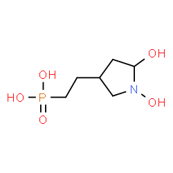 Phosphonic acid, [2-(1,5-dihydroxy-3-pyrrolidinyl)ethyl]- (9CI) Structure