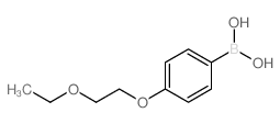 (4-(2-乙氧基乙氧基)苯基)硼酸结构式