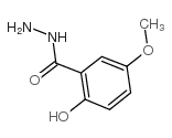 2-羟基-5-甲氧基苯甲酰肼结构式