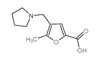 5-methyl-4-pyrrolidin-1-ylmethyl-furan-2-carboxylic acid structure