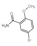 5-溴-2-甲氧基苯甲酰胺结构式