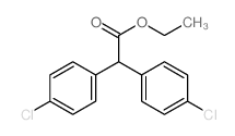 Benzeneacetic acid,4-chloro-a-(4-chlorophenyl)-, ethyl ester Structure