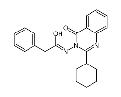 N-(2-cyclohexyl-4-oxoquinazolin-3-yl)-2-phenylacetamide结构式