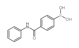 4-(苯氨基羰基)苯硼酸结构式
