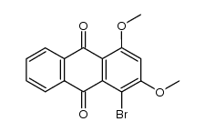 1-bromo-2,4-dimethoxy-anthraquinone结构式