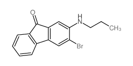 3-bromo-2-propylamino-fluoren-9-one Structure