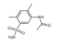 5-acetylamino-2,4-dimethyl-benzenesulfonic acid amide结构式